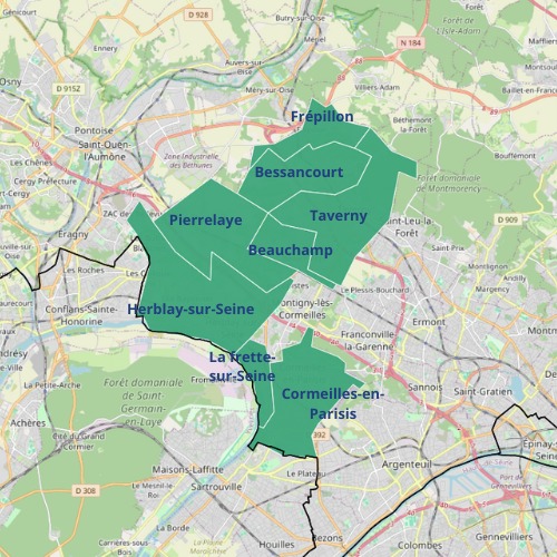 Carte CPTS Ouest Parisis